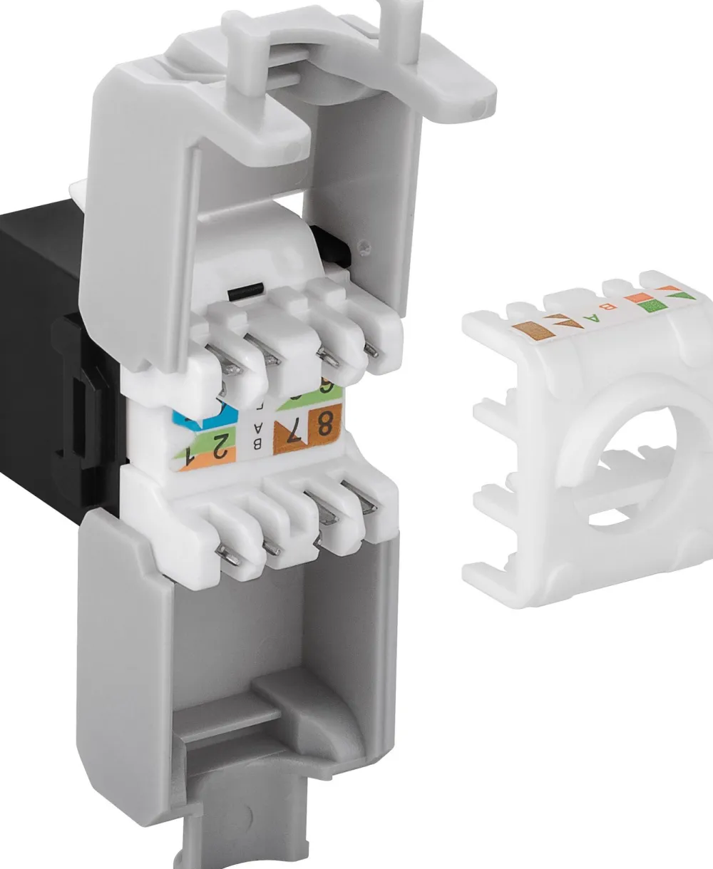 Luxorparts Kabler For Lyd|Kabler For Nettverk|Modulkontakt Cat. 6a UTP verktøyfri