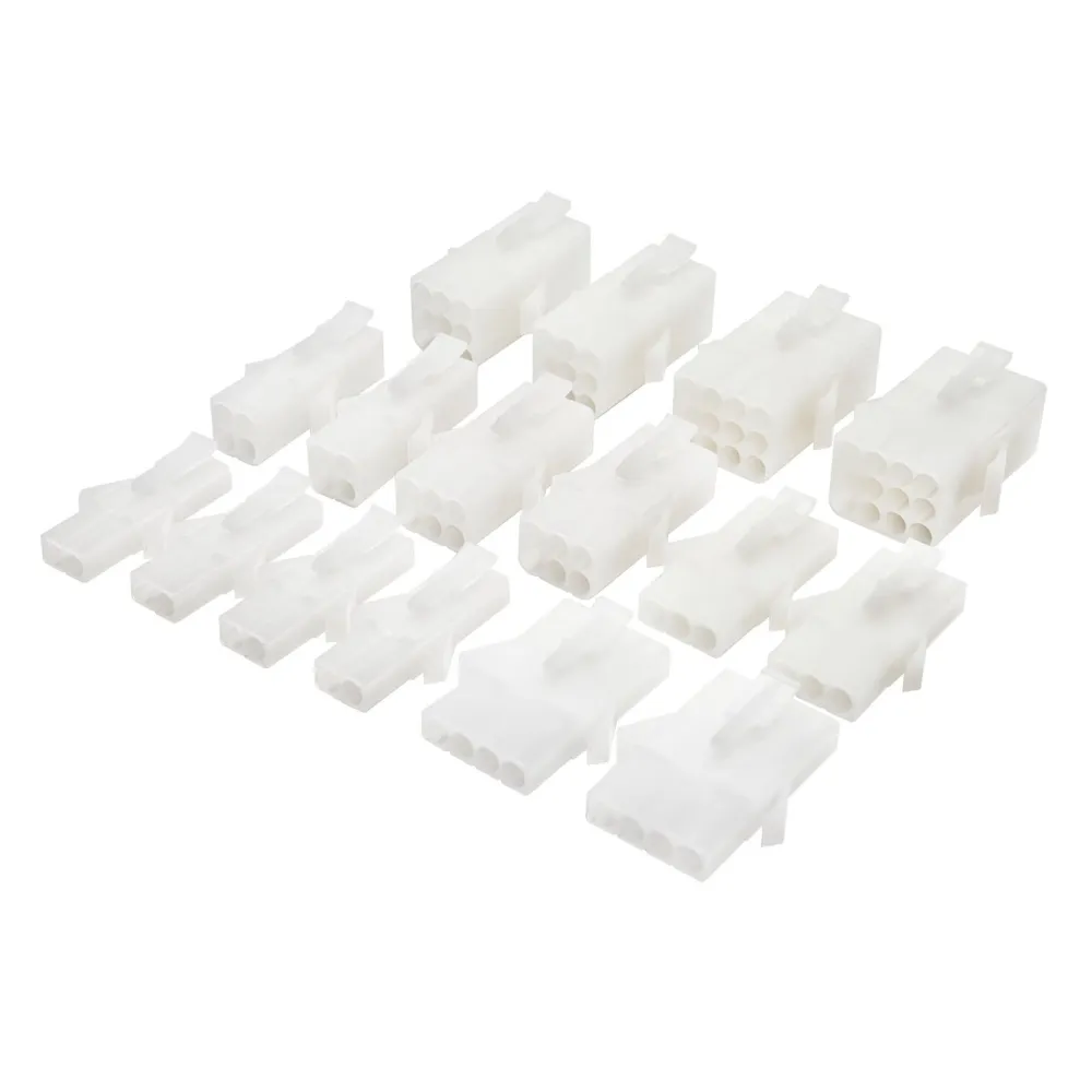 Luxorparts Svakstrøm|Sortimentboks med kontaktpar med hurtiglås 12-pk.