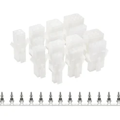 Luxorparts Svakstrøm|Sortimentboks med kontaktpar med hurtiglås 12-pk.