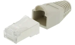Luxorparts Mobilt Bredbånd Og Rutere|Nettverkskabler|STP-modulkontakt RJ45 Cat. 6 med strekkavlastning, 10-pk.