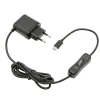 Luxorparts Raspberry Pi|Strømadapter for Raspberry Pi 4, 3 A med strømbryter
