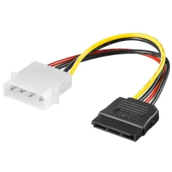 Luxorparts Kabler Til Datamaskin|Datamaskinkomponenter|Strømadapter Molex til SATA – Molex 4-pin