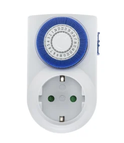 Luxorparts Sterkstrøm|Tidsbryter 24 t jordet 2-pk.