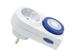 Luxorparts Sterkstrøm|Tidsbryter 24 t jordet 2-pk.