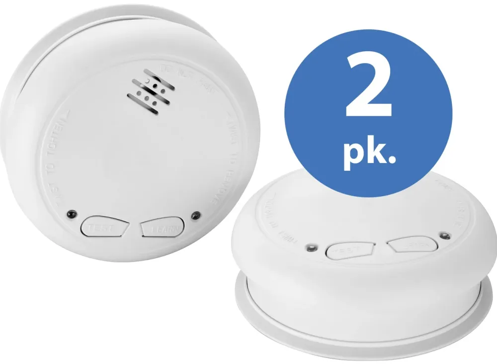 Luxorparts Brannvern|Trådløs røykvarsler 2-pk.