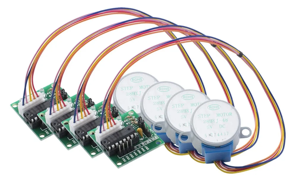 Luxorparts Biltilbehør|Batterier|Trinnmotor med girkasse og driver 4-pk.