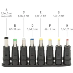 Luxorparts Strømadaptrer|Tilbehør Til Bærbar Pc|Universelt adapterkit 5,5x2,1 mm