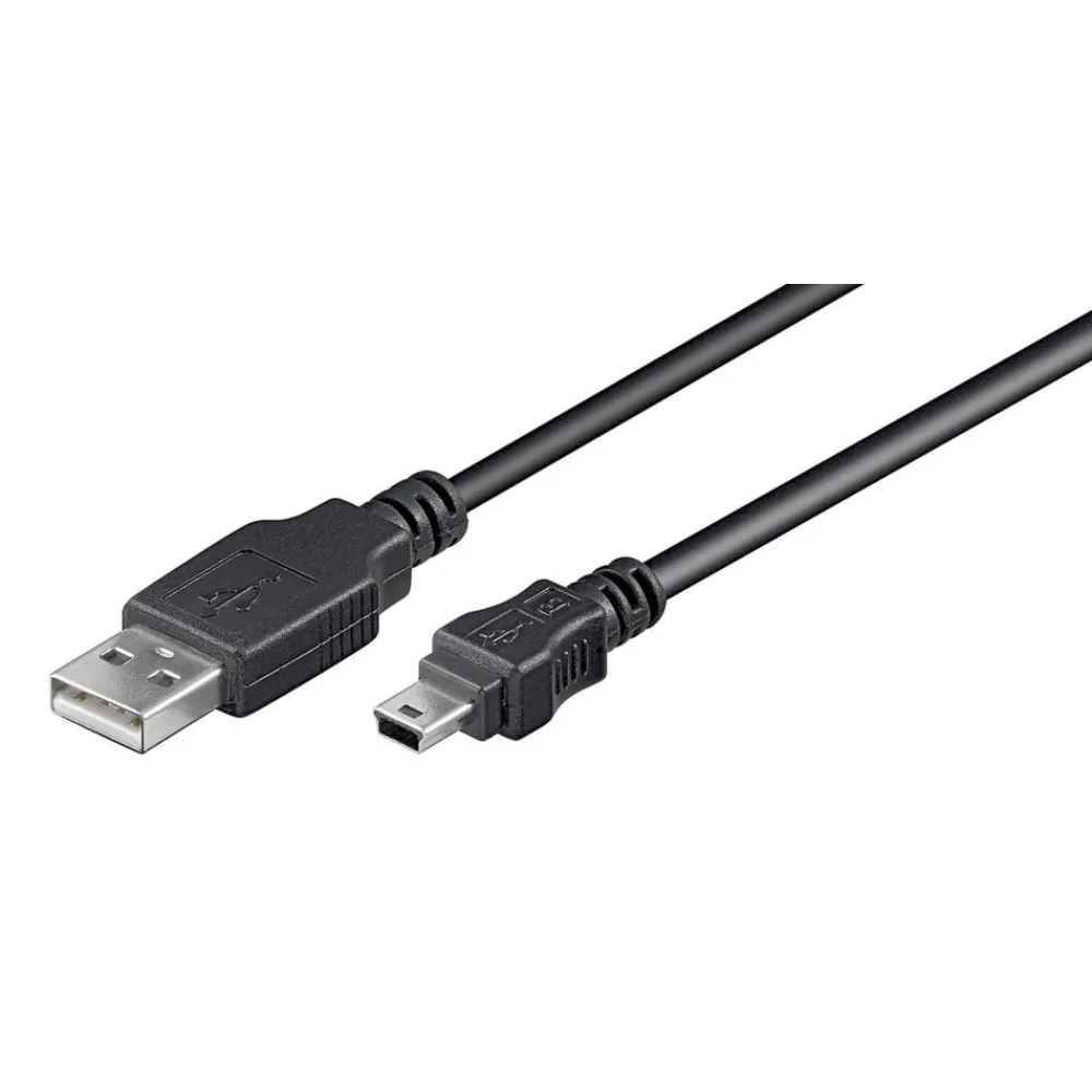 Luxorparts Usb-A & B-Kabler|Usb|USB-A- til Mini USB-kabel Svart 3 m