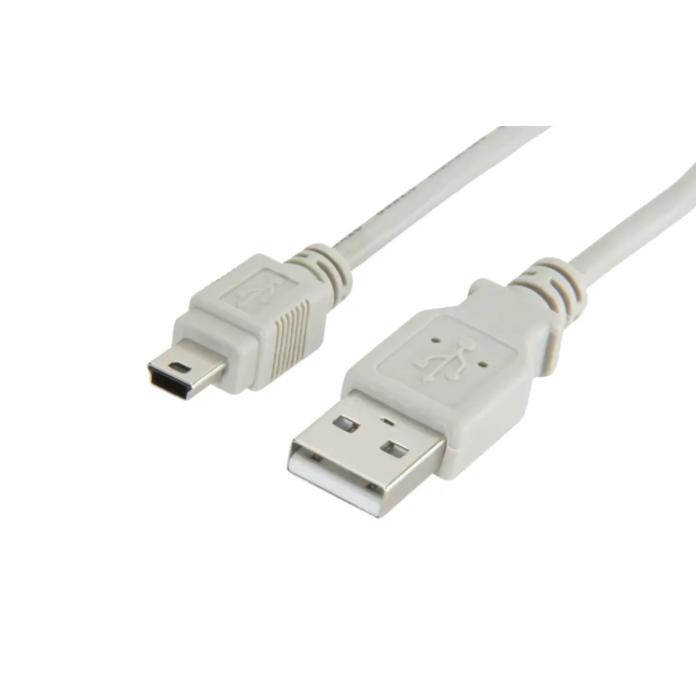 Luxorparts Usb-A & B-Kabler|Usb|USB-A- til Mini USB-kabel Grå 1 m