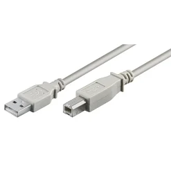 Luxorparts Usb-A & B-Kabler|Usb|USB-B-kabel Grå 0,5 m
