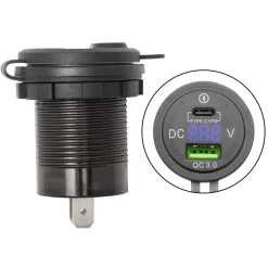 Luxorparts Biltilbehør|USB-lader for panelmontering 30 W