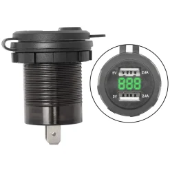 Luxorparts Biltilbehør|USB-lader for panelmontering