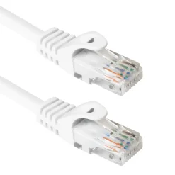 Luxorparts Nettverkskabler|Mobilt Bredbånd Og Rutere|UTP-nettverkskabel Cat. 6 Hvit 1,0 m