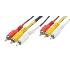 Luxorparts Lyd- & Videokabler|3x RCA-kabel 5 m