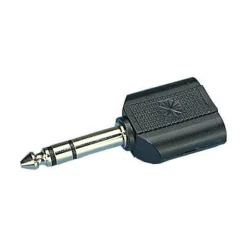 Kjell Lyd- & Videokabler|Kabler For Lyd|Lydadapter 2 x 3,5 mm til 6,3 mm, stereo