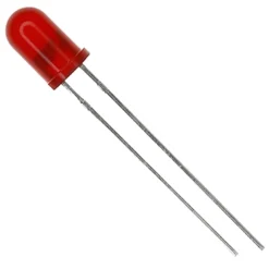 Kjell Elektronikk|Lysdiode, 5 mm, rød 12 V