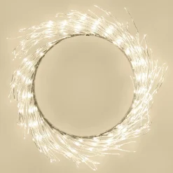 Kjell Lyslenker|Julelys|Lyskrans Ring 936 LED Ø50 cm (sølv)