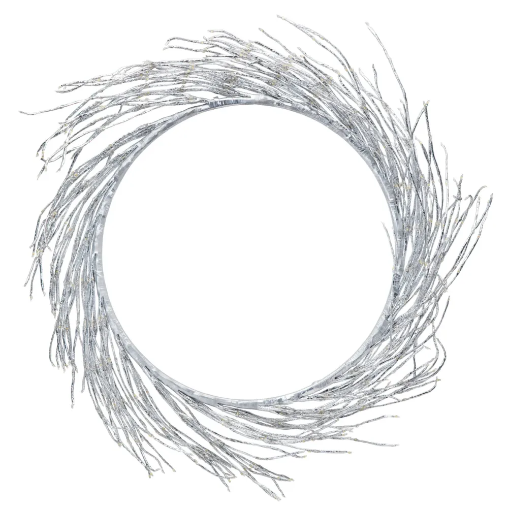 Kjell Lyslenker|Julelys|Lyskrans Ring 936 LED Ø50 cm (sølv)