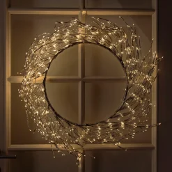 Kjell Lyslenker|Julelys|Lyskrans Ring 936 LED Ø50 cm (sølv)