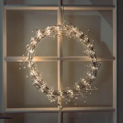 Kjell Lyslenker|Julelys|Lyskrans Ring 936 LED Ø50 cm (sølv)