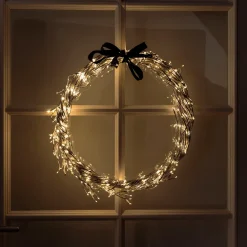 Kjell Lyslenker|Julelys|Lyskrans Ring 936 LED Ø50 cm (sølv)
