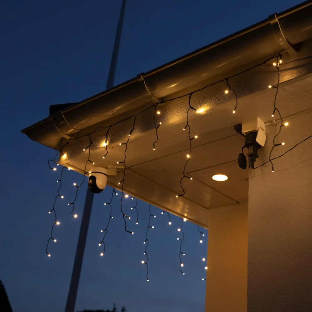 Kjell Lyslenker|Julelys|Lyslenke Istapp 360 LED 10,65 m (klar)
