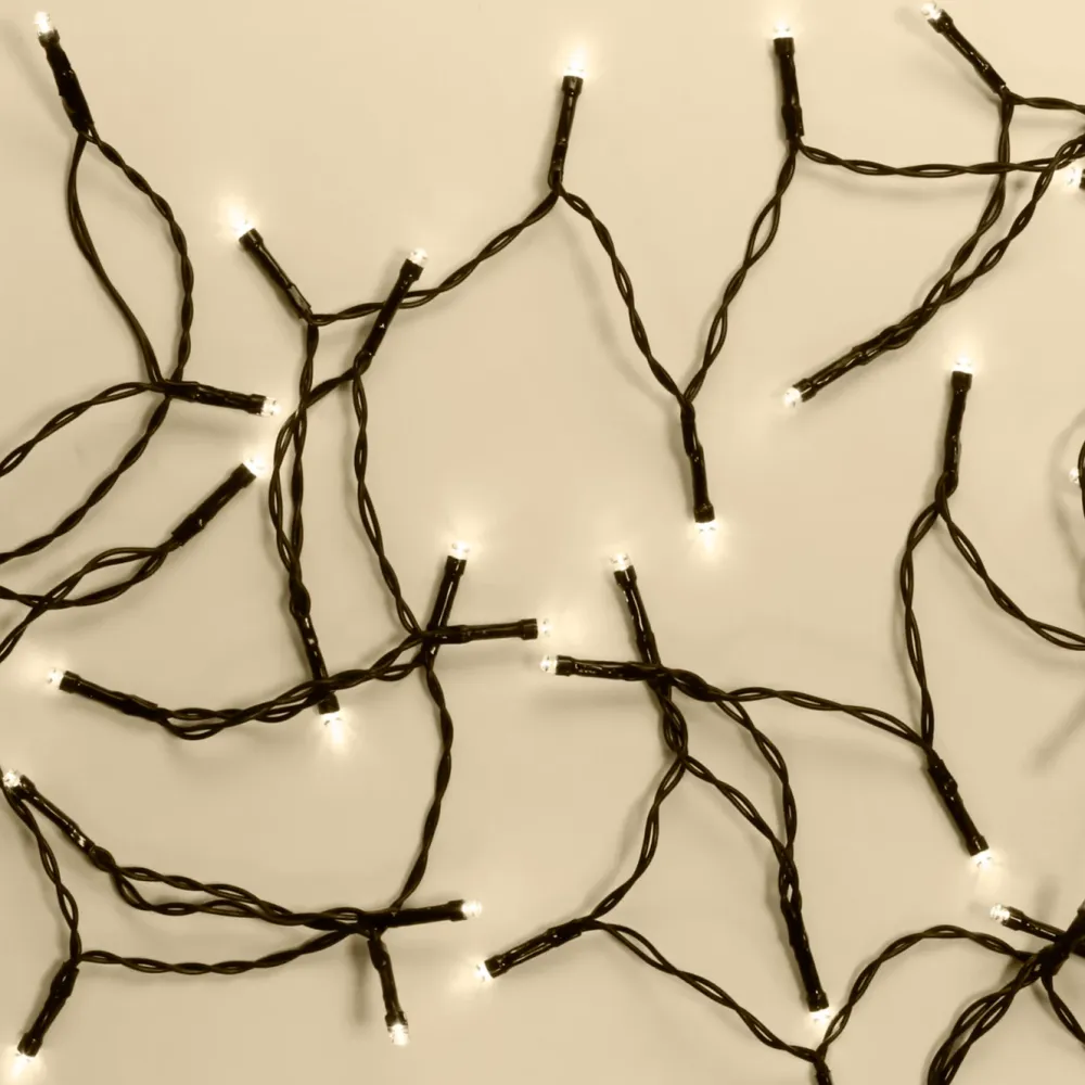 Kjell Lyslenker|Julelys|Lyslenke 48 LED 3,5 m, batteridrevet (svart)