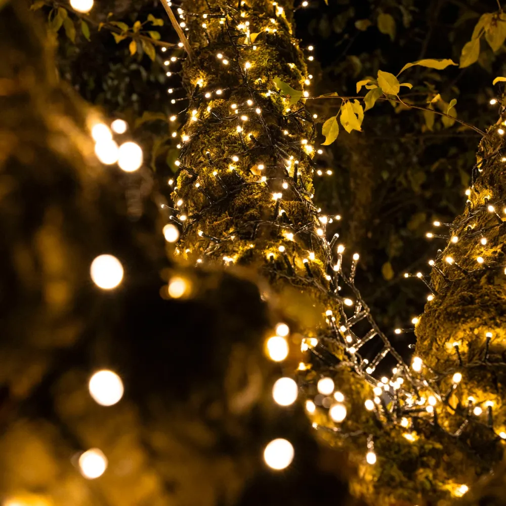 Kjell Lyslenker|Julelys|Lyslenke 48 LED 3,5 m, batteridrevet (svart)