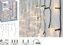 Kjell Lyslenker|Julelys|Lyslenke med istapper for dekorasjon 180 LED