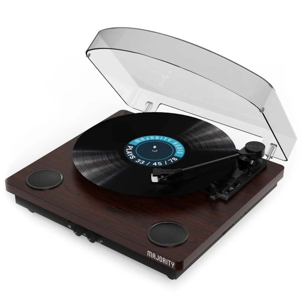 Majority Musikkspiller Og Radio|Digitaliser Lyd Og Bilde|Moto Platespiller med Bluetooth