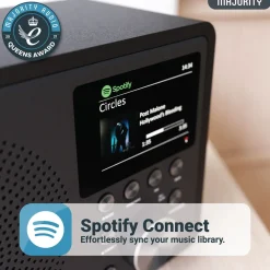 Majority Musikkspiller Og Radio|Touro Internet Radio med Wi-Fi og AM/FM