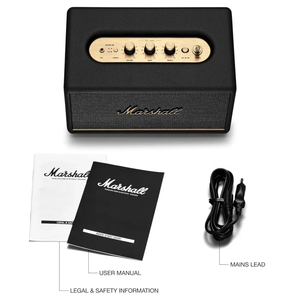 Marshall Høyttaler|Acton III Bluetooth-høyttaler