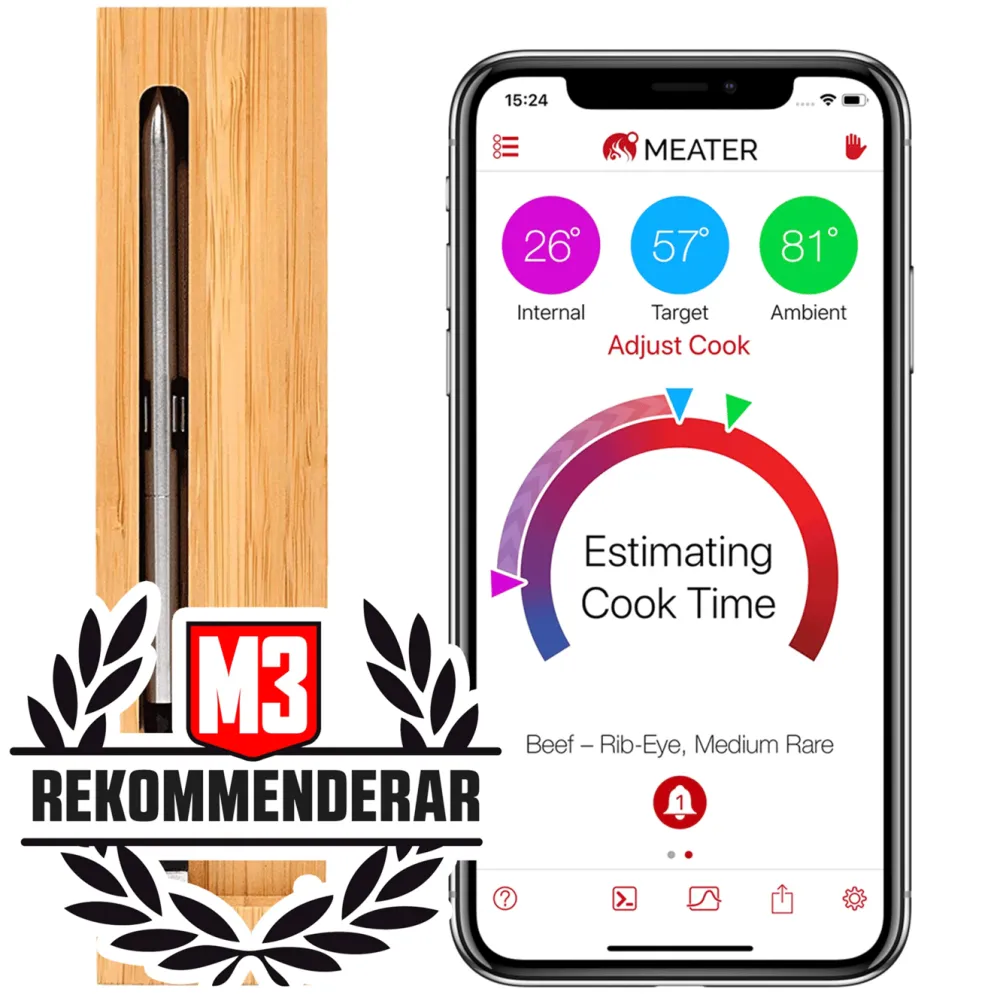 Meater Kjøkken Og Spisestue|+ Trådløst grilltermometer og repeater for mobilen