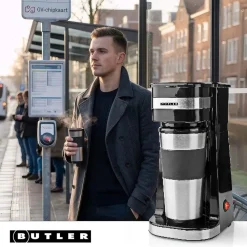 Melissa Kjøkken Og Spisestue|Single-Serve Coffee Maker med reisekopp 0,4 l