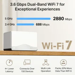 Mercusys Mesh|Halo H27BE Wifi 7 mesh-system