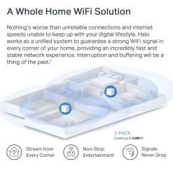 Mercusys Mesh|Halo H60X Mesh Wifi 6-system 2-pk.