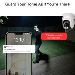 Mercusys Kameraovervåking|MC510 – Outdoor Pan/Tilt Security wifi overvåkingskamera