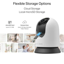 Mercusys Kameraovervåking|MC210 – Pan/Tilt Home Security wifi overvåkingskamera