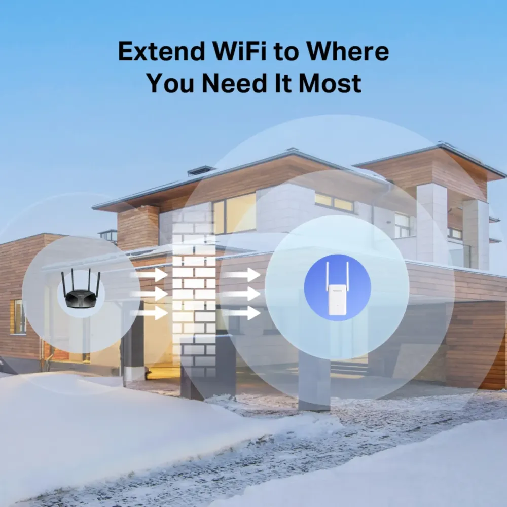 Mercusys Wifi-Forsterker|ME25BE Wifi 7-repeater BE3600