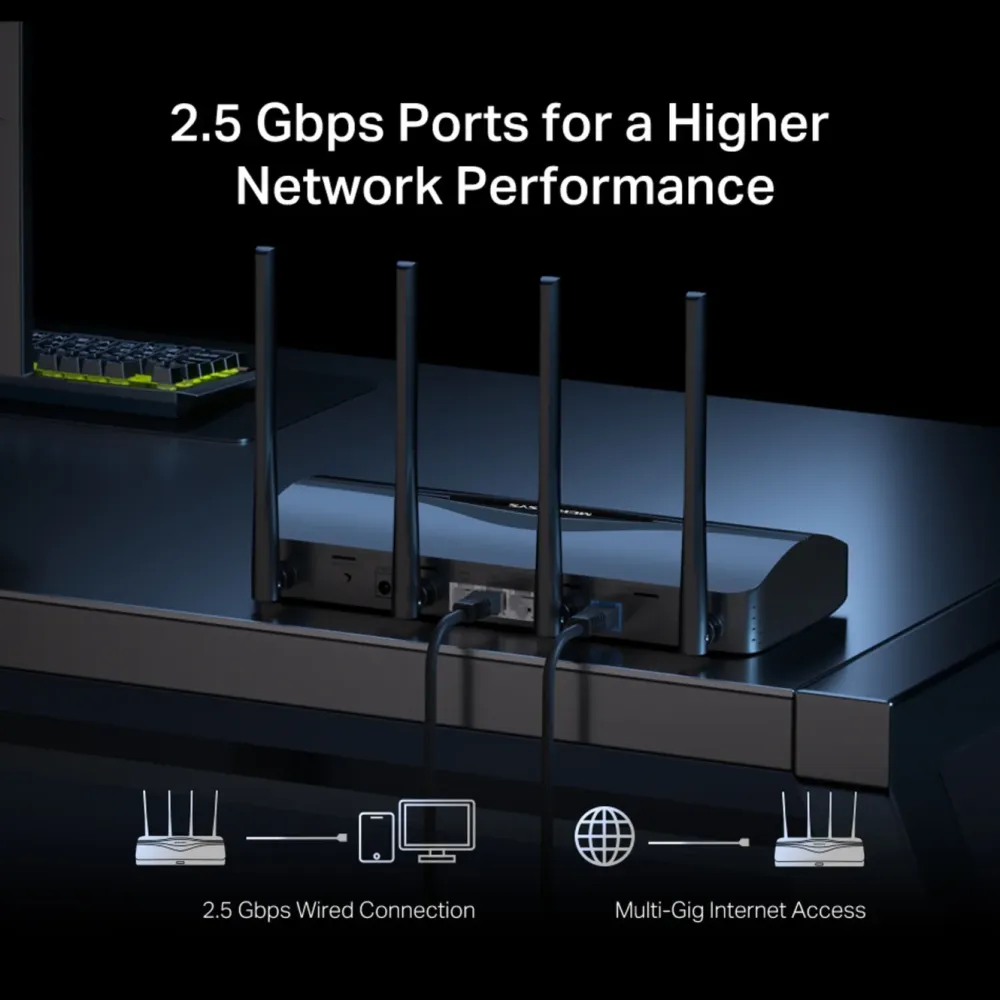 Mercusys Wifi-Routere|MR27BE Dual-Band Wifi 7-ruter