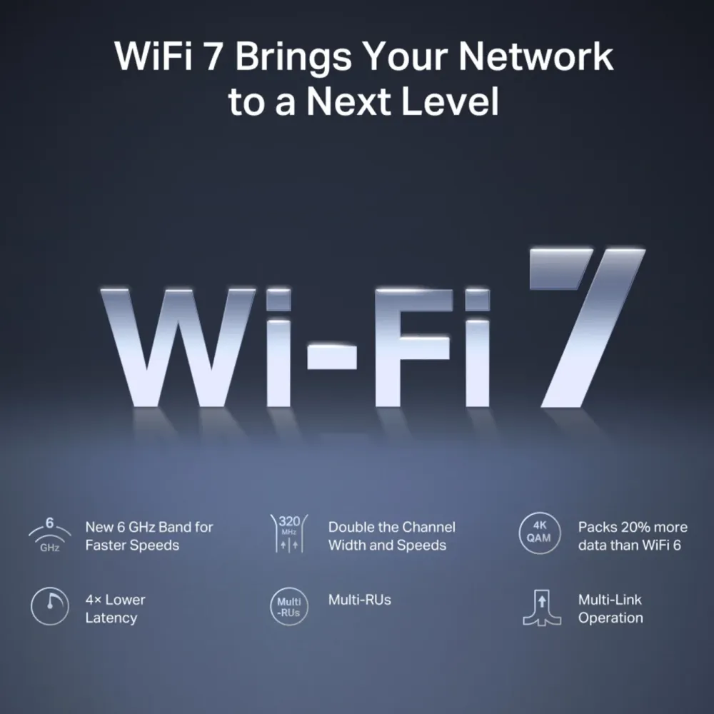 Mercusys Wifi-Routere|MR47BE Tri-Band Wifi 7-ruter