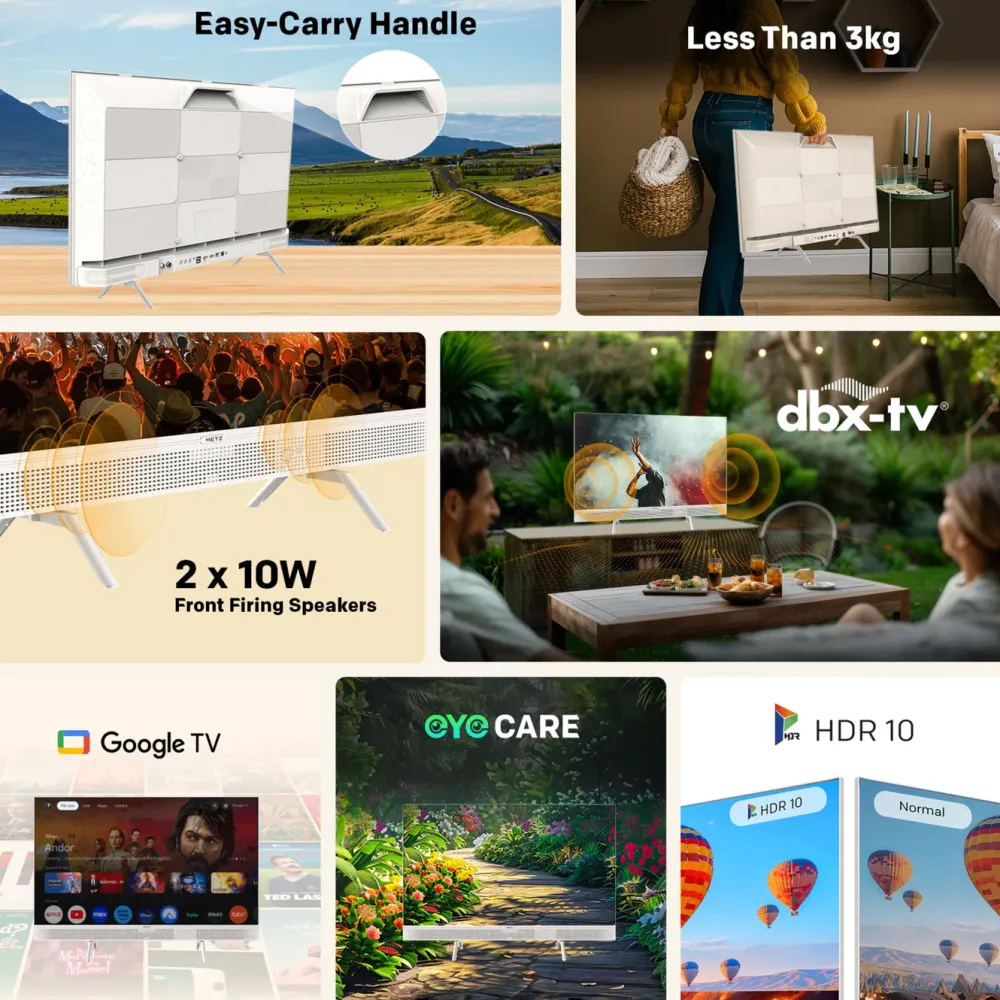 Kjell Tv Og Tilbehør|METZ 12V Google TV 32"