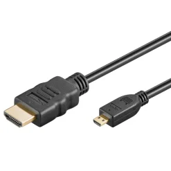 Kjell Lagring|Tegnebrett|Micro-HDMI-kabel High Speed 3 m