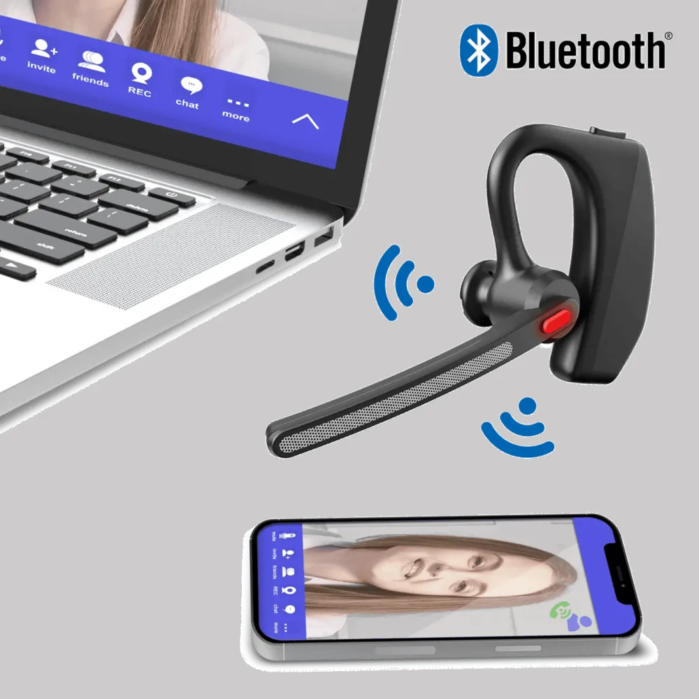 MIXX Dataheadset|Dataheadset|Mono Headset B10 trådløst med ENC-mikrofon Svart