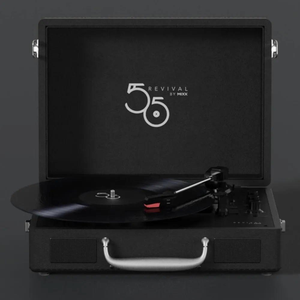 MIXX Musikkspiller Og Radio|Digitaliser Lyd Og Bilde|Revival 55 Portabel vinylplatespiller