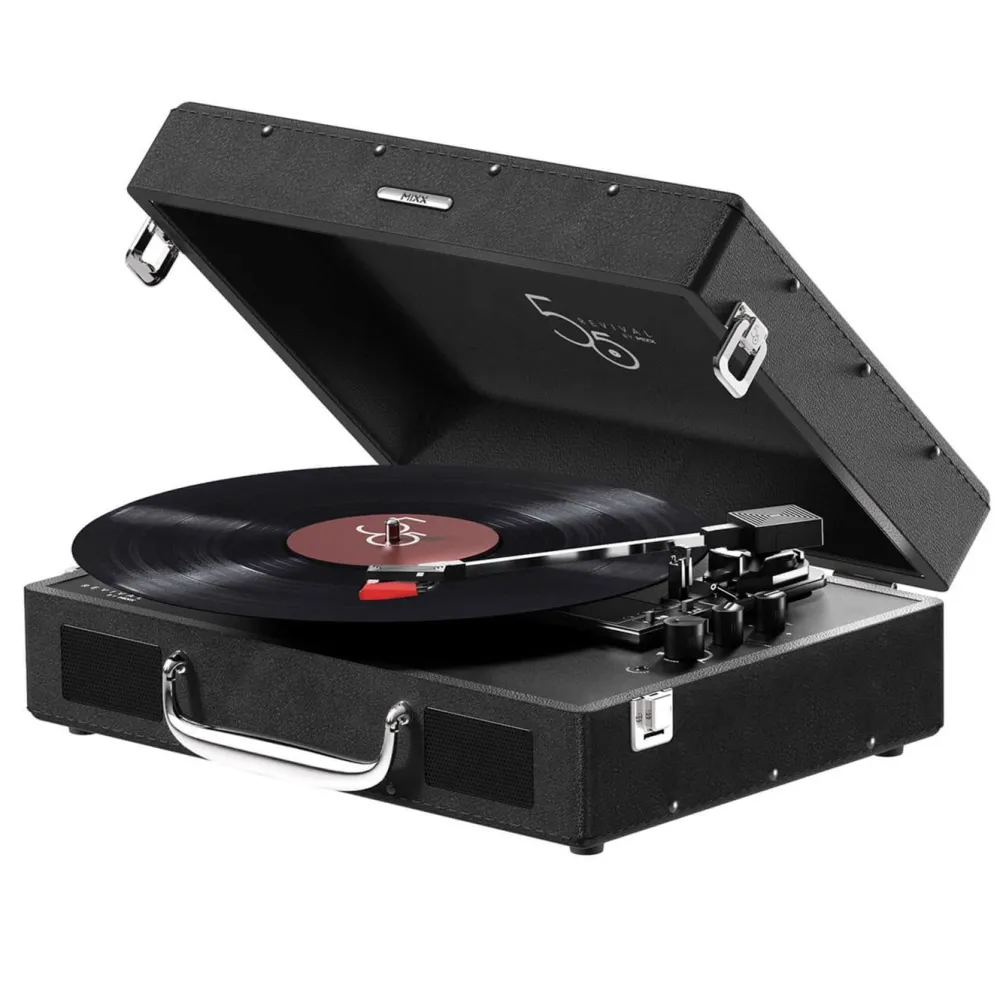 MIXX Musikkspiller Og Radio|Digitaliser Lyd Og Bilde|Revival 55 Portabel vinylplatespiller