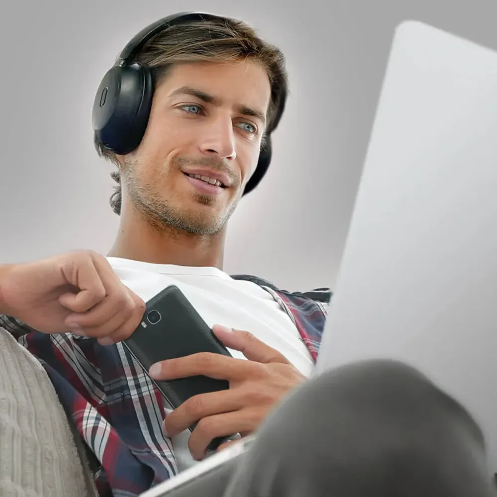 MIXX Hodetelefoner Og Hodesett|StreamQ Surround TV Trådløse hodetelefoner