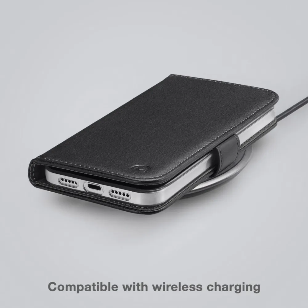 Mobilize Iphone-Tilbehør|Classic Gelly Wallet Book Case – Mobildeksel for iPhone 14 Pro Max Svart