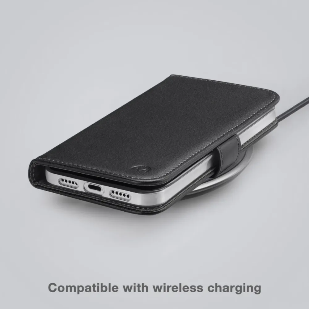Mobilize Iphone-Tilbehør|Classic Gelly Wallet Book Case – Mobildeksel for iPhone 14 Pro Max Svart