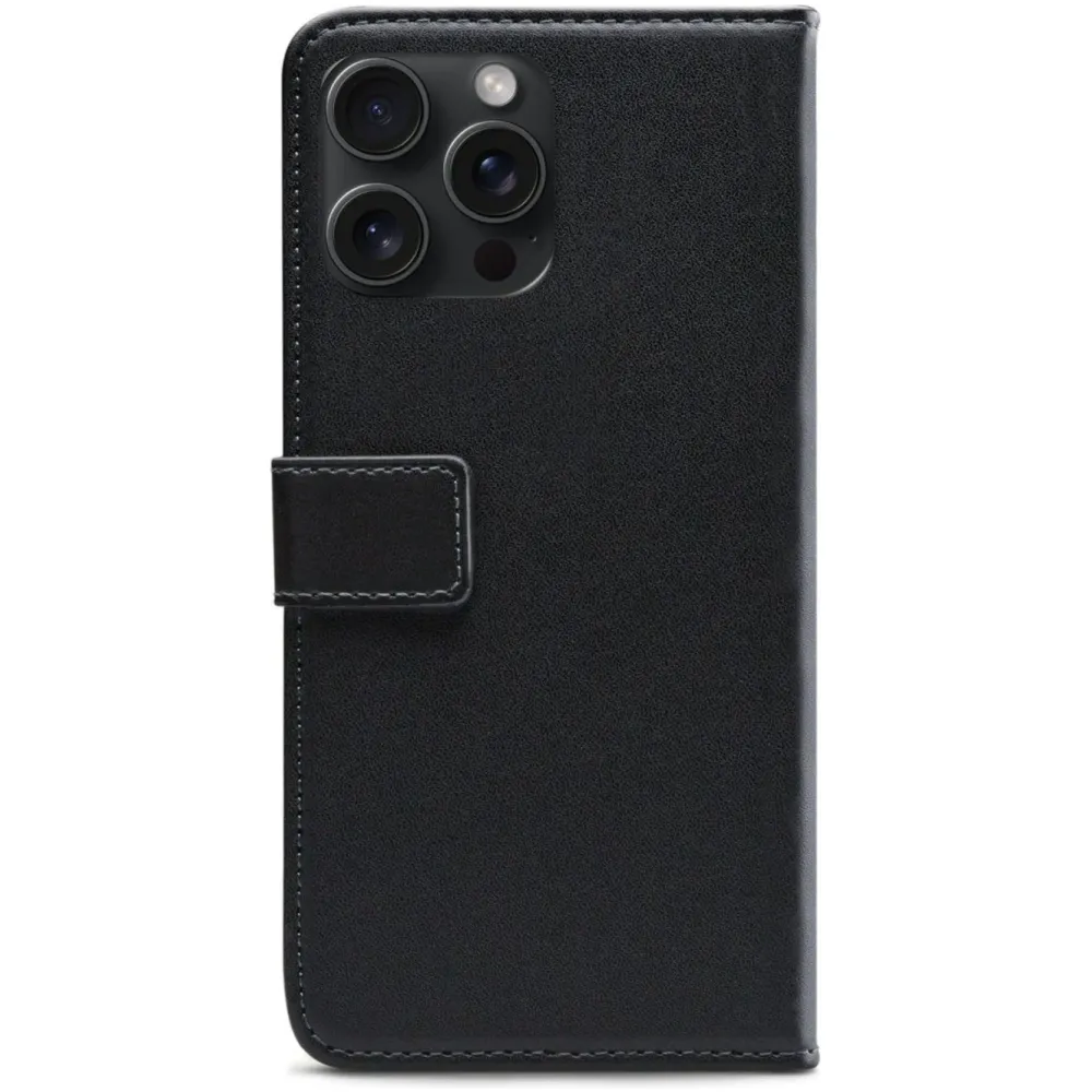 Mobilize Iphone-Tilbehør|Classic Gelly Wallet Book Case – Mobildeksel for iPhone 15 Pro Svart